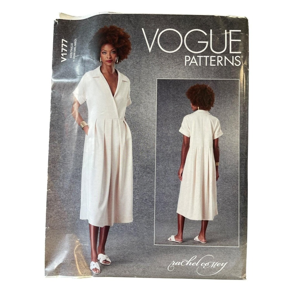 Vogue V1777 Misses' Dress Sewing Pattern XS-S-M Rachel Comey
